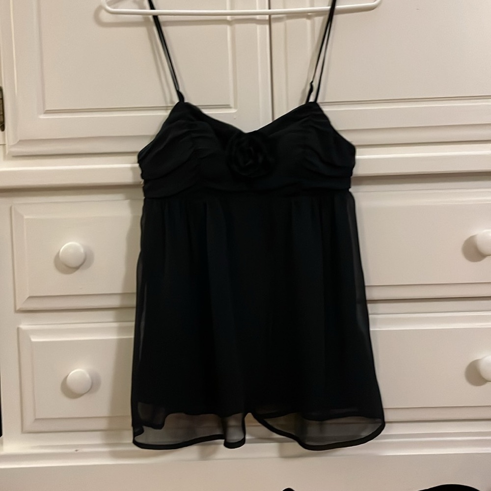 90’s Babydoll top with rosette Size S